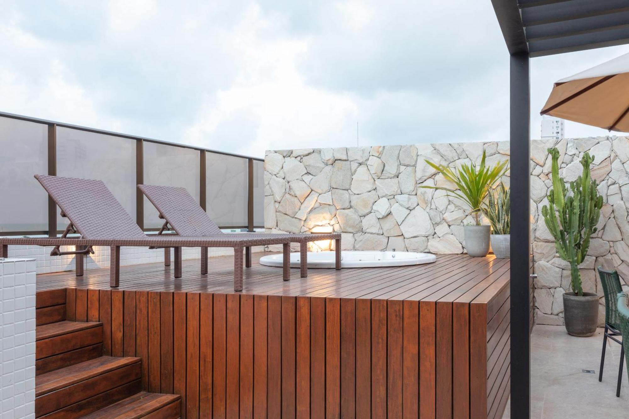 Cobertura Com Jacuzzi E Deslumbrante Vista Mar Daire João Pessoa Dış mekan fotoğraf